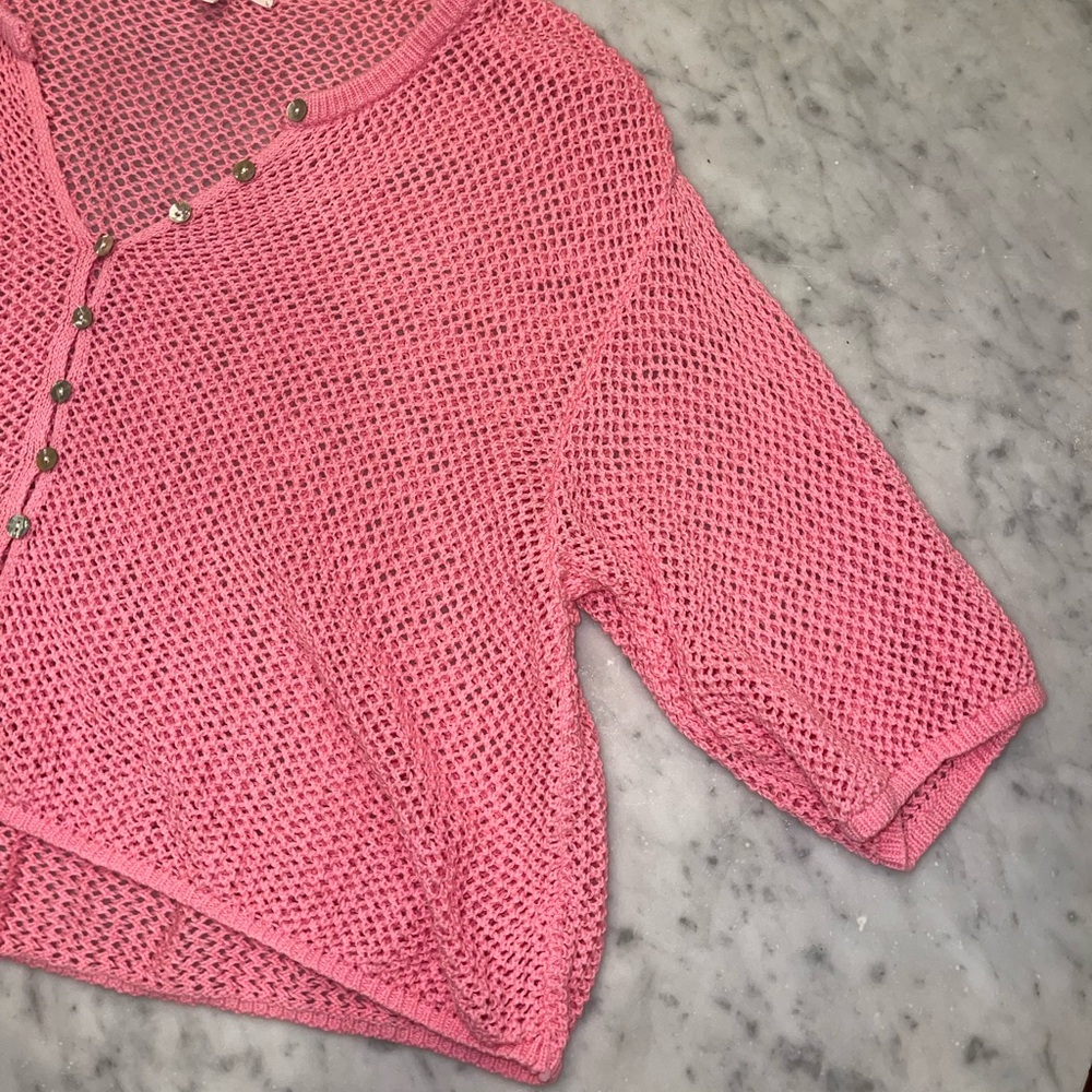 L*Space open knit cotton summer sweater and skirt set - Picture 9 of 11